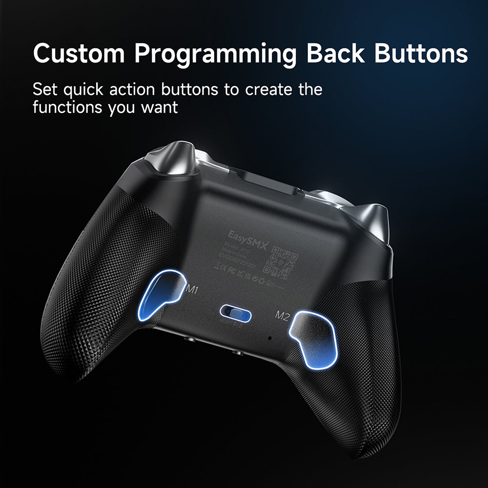 EasySMX X10 wireless pc controller for steam with back buttons