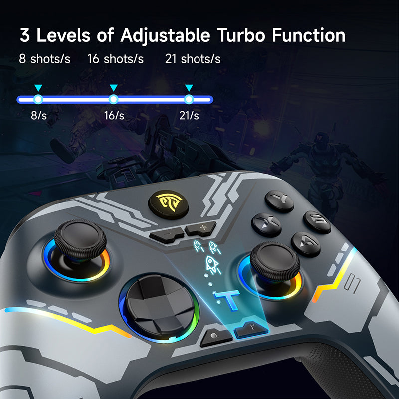 EasySMX X15 PC gaming controller with RGB light