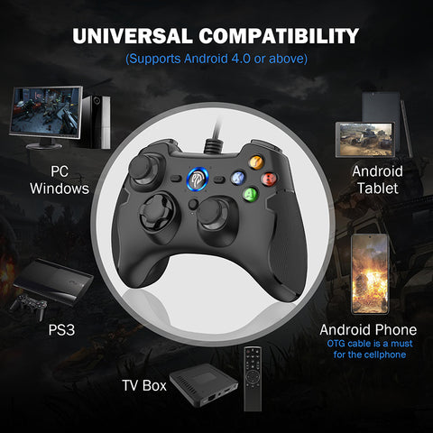EasySMX 9100 Wired Gamepad for Windows/Android/PS3/TV Box