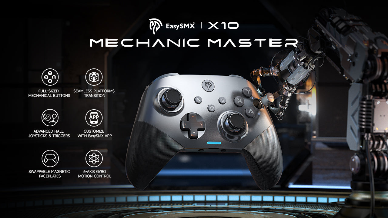 EasySMX Launches X10 Mechanic Master Gaming Controller: Redefined Precision, Durability, and Customization