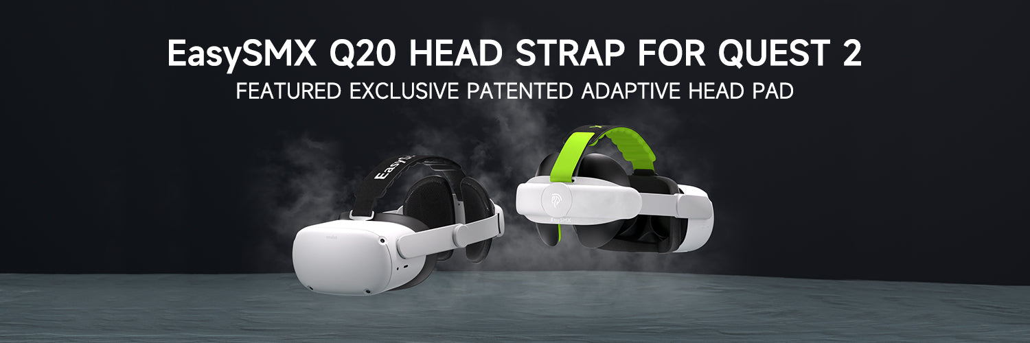 EasySMX Q20 VR Adaptive Head Strap for Quest 2 - Best Quest 2 Head Strap Solution to Enhance Your VR Experience
