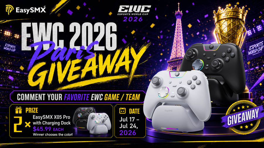 🎮 EWC 2026 Paris Giveaway – Win an EasySMX X05 Pro Controller
