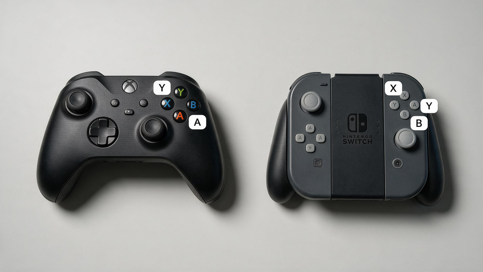 Xbox and Switch layout