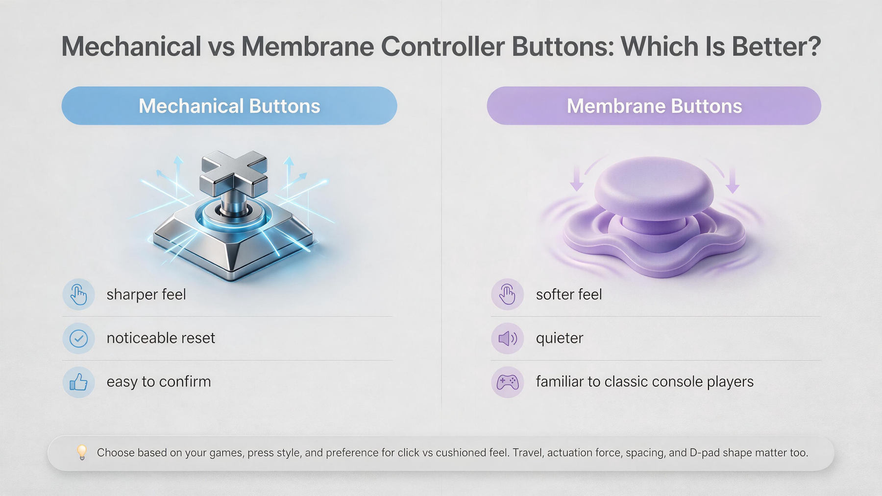 Mechanical vs. Membrane Buttons on Gaming Controllers: Which Feels Better?