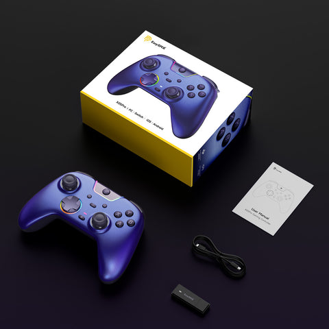 EasySMX® X05Pro Multiplatform Wireless Gaming Controller with Noise-canceling Button - Limited Edition: Aurora Purple(Pre-order)