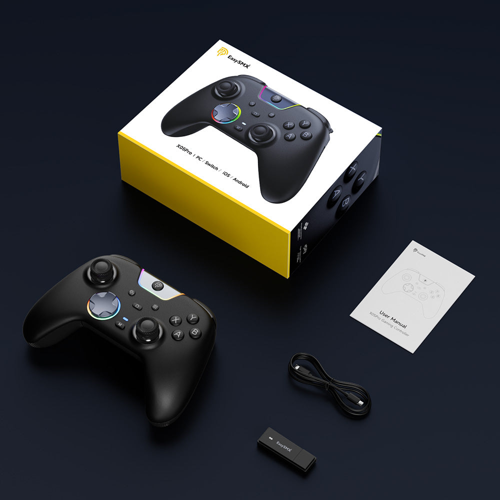 EasySMX® X05 Pro Multiplatform Wireless Gaming Controller with Noise-canceling Button