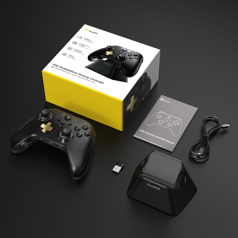 EasySMX D05 Multiplatform Hall Effect Joysticks and Triggers Gaming Controller with Smart Charging Dock 20 14 tuya 355885b0 d5b1 47ea b984