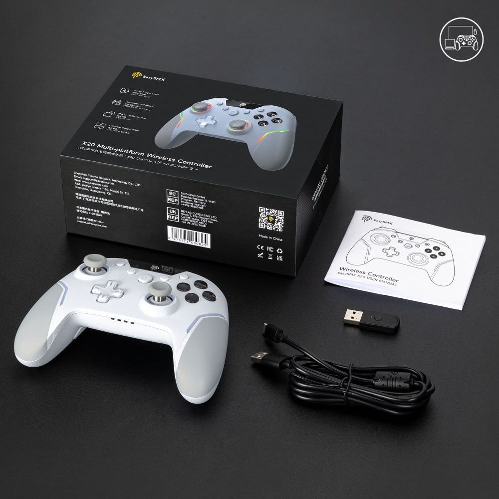EasySMX X20 PC Switch Steam Deck iOS Android Gaming Controller