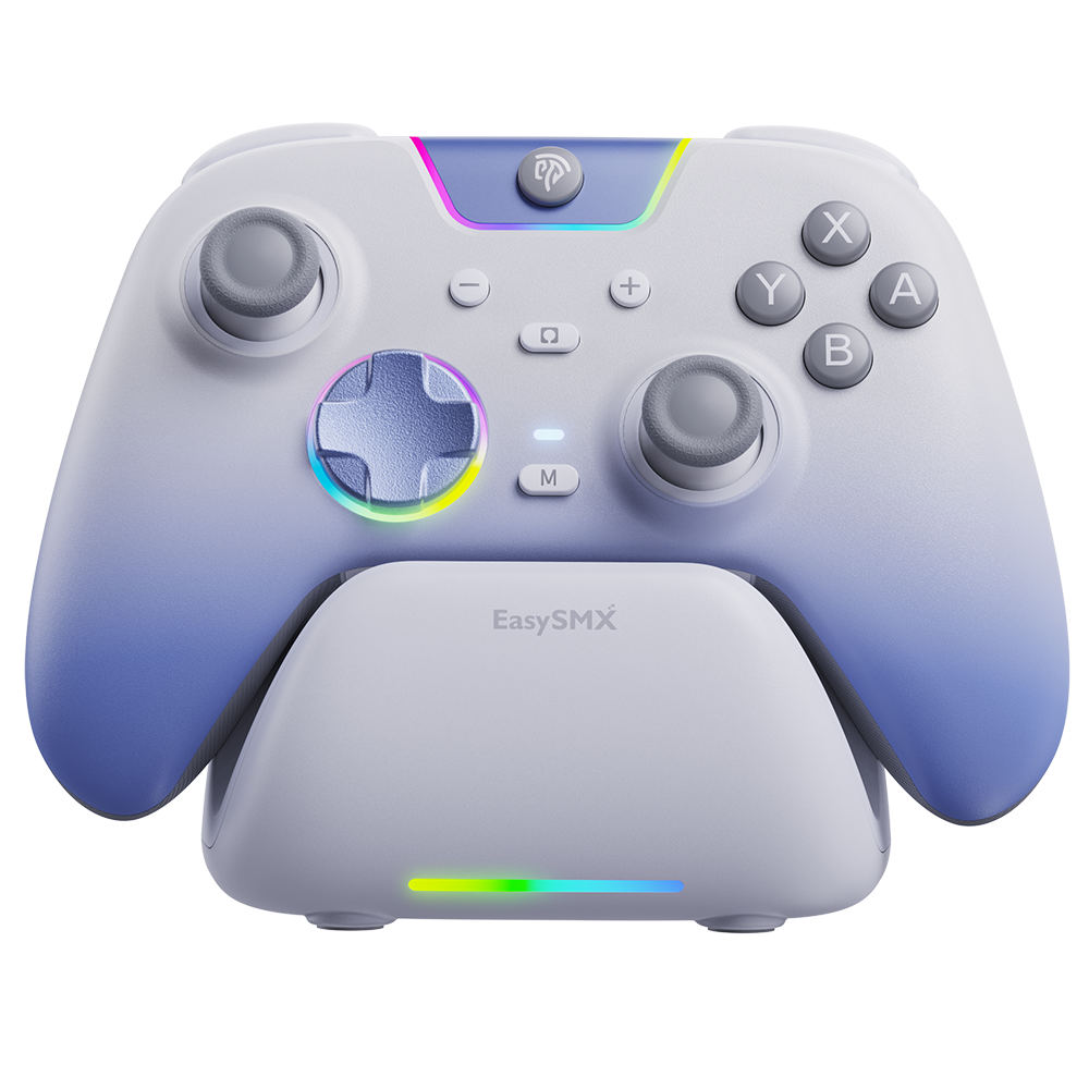 Controller da gioco EASYSMX S10 per Switch 2: risveglio, joystick TMR, vibrazione HD - Bianco