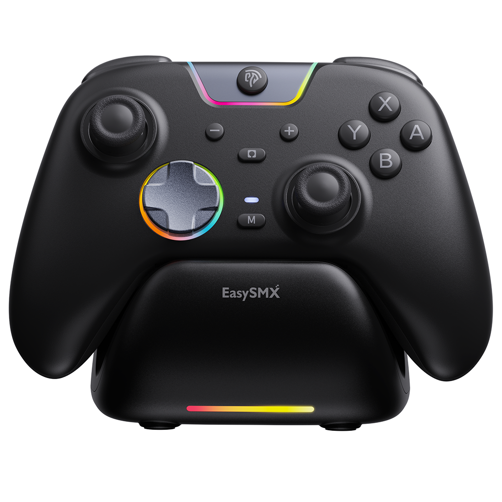 Controller da gioco EASYSMX S10 per Switch 2: risveglio, joystick TMR, vibrazione HD - Bianco