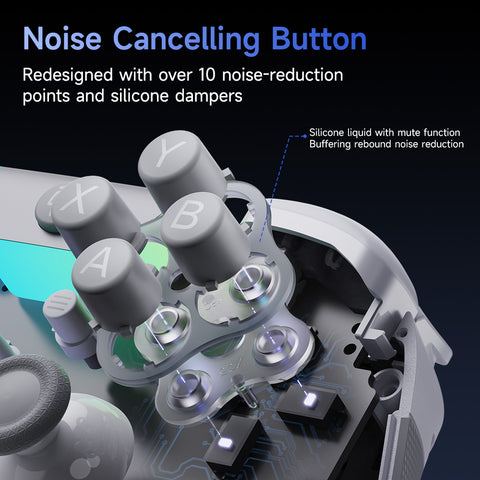 EasySMX® X05 Pro Multiplatform Wireless Gaming Controller with Noise-canceling Button