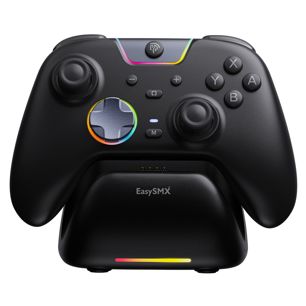 Controller da gioco EASYSMX S10 per Switch 2: risveglio, joystick TMR, vibrazione HD - Bianco