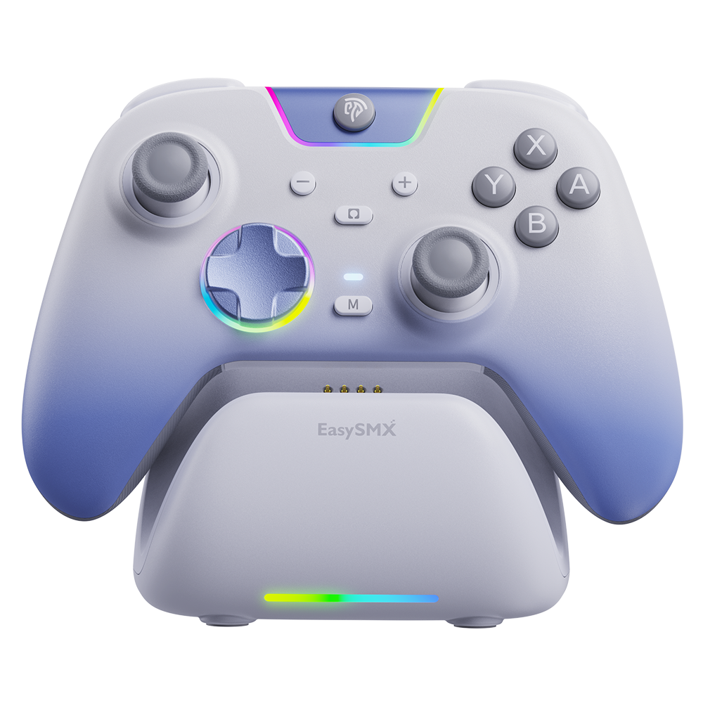 Controller da gioco EASYSMX S10 per Switch 2: risveglio, joystick TMR, vibrazione HD - Bianco