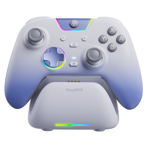 Controller da gioco EASYSMX S10 per Switch 2: risveglio, joystick TMR, vibrazione HD - Bianco