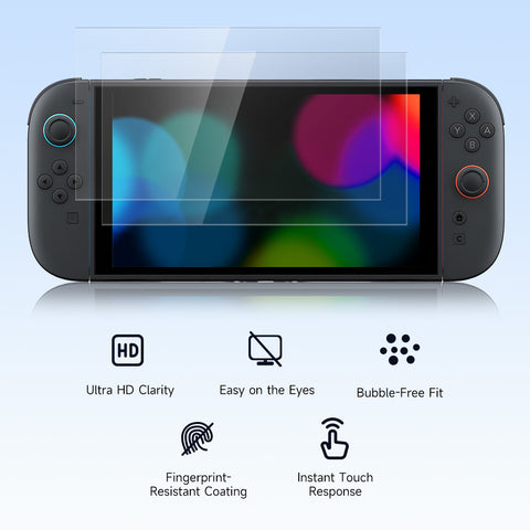 EasySMX® 4-in-1 Bundle: Carrying Bag, Screen Protector, Sticks Caps, Joy-Con Cover for Switch 2