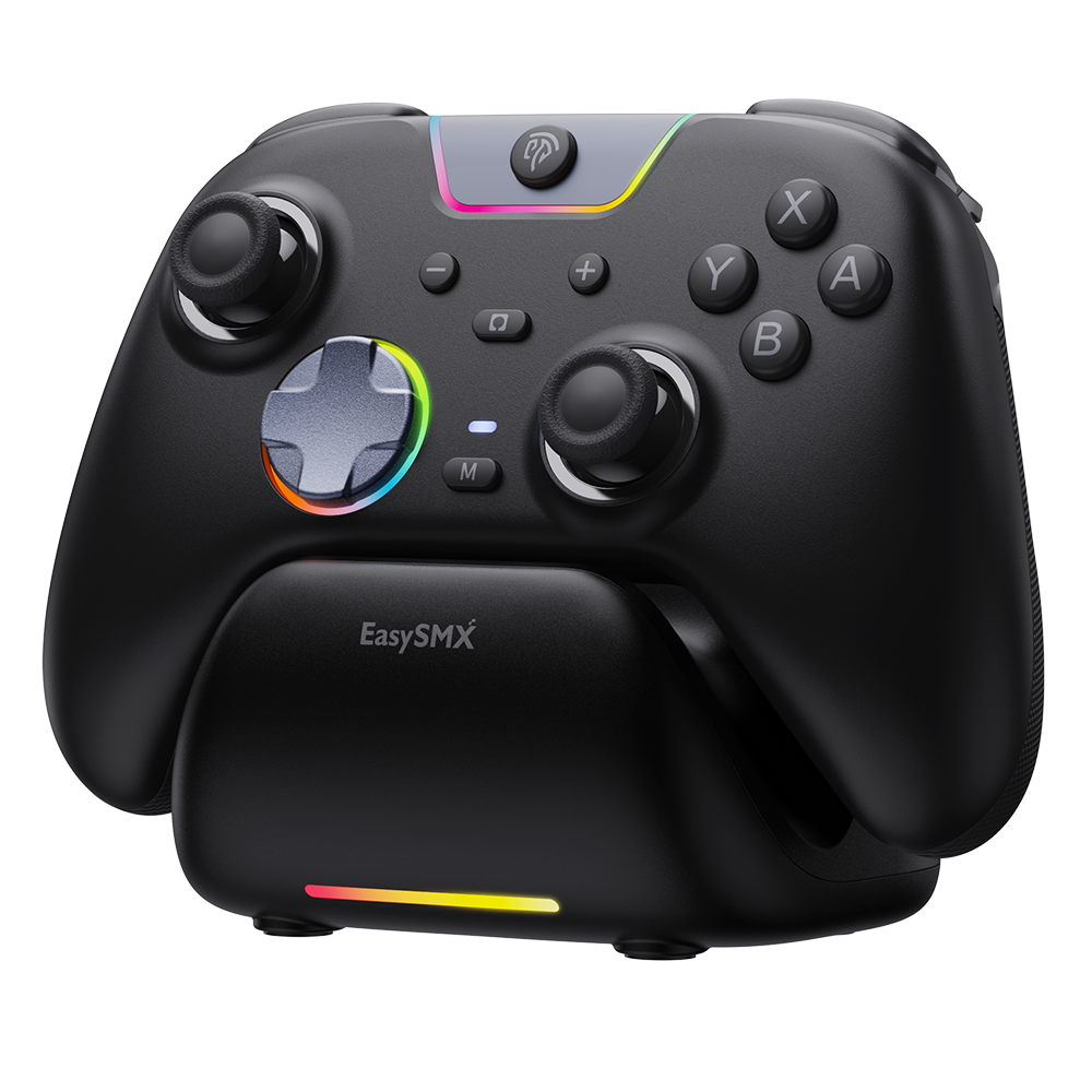 Controller da gioco EASYSMX S10 per Switch 2: risveglio, joystick TMR, vibrazione HD - Bianco
