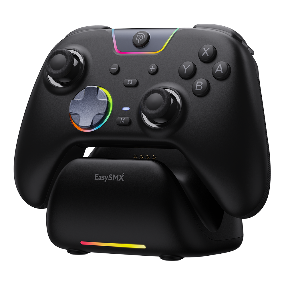 Controller da gioco EASYSMX S10 per Switch 2: risveglio, joystick TMR, vibrazione HD - Bianco