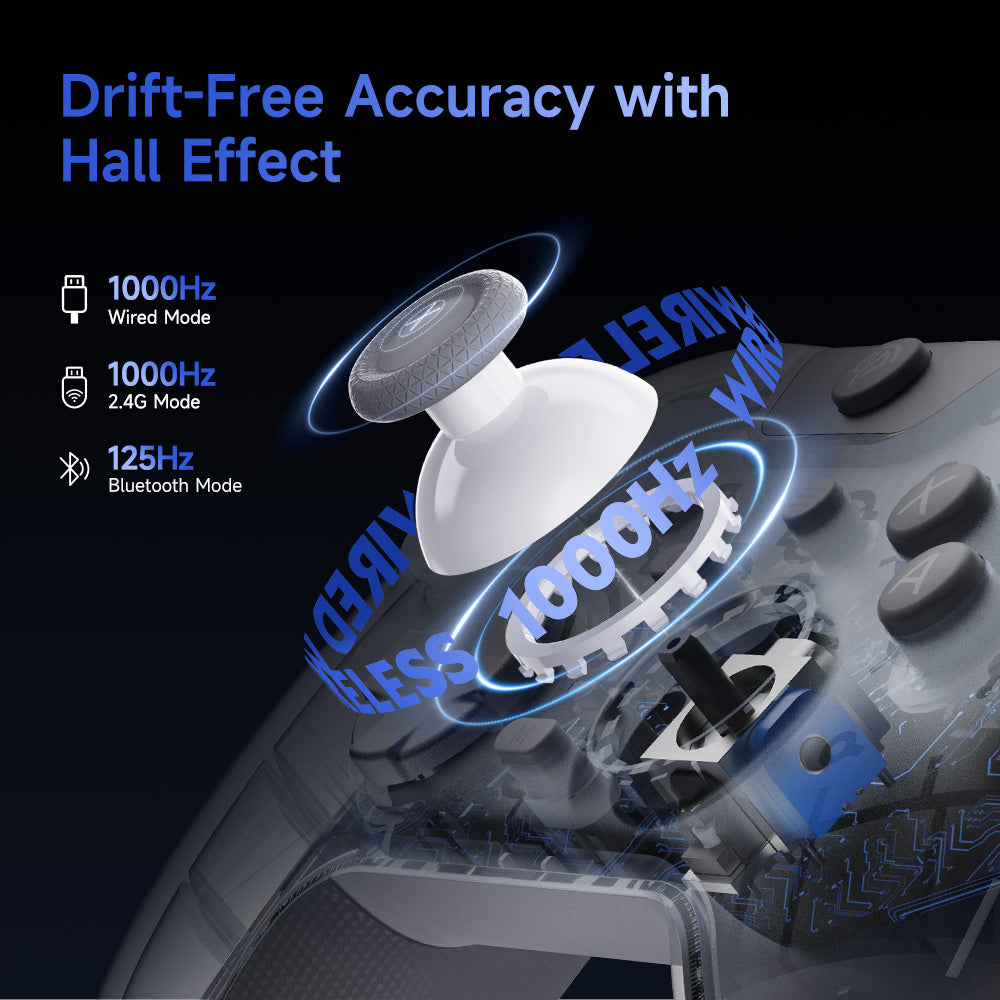 EasySMX® X05 Pro Multiplatform Wireless Gaming Controller with Noise-canceling Button