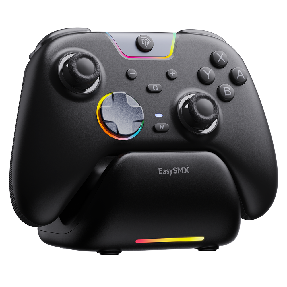 Controller da gioco EASYSMX S10 per Switch 2: risveglio, joystick TMR, vibrazione HD - Bianco