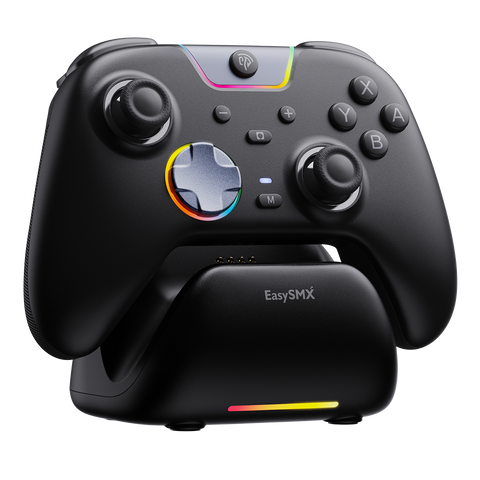 Controller da gioco EASYSMX S10 per Switch 2: risveglio, joystick TMR, vibrazione HD - Bianco