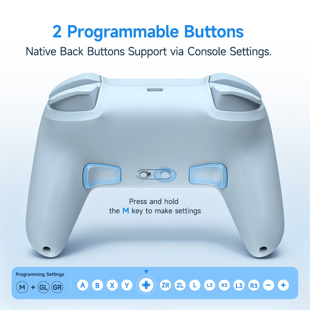 EasySMX® S10 Lite Gaming Controller for Switch 2: Wake up, Back Button and 9-Axis Motion Control (Pre-order)