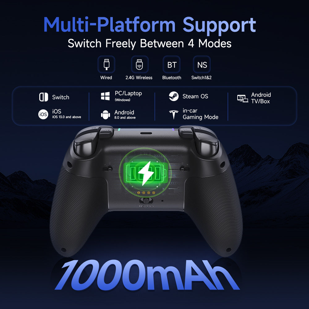 EasySMX® X05 Pro Multiplatform Wireless Gaming Controller with Noise-canceling Button