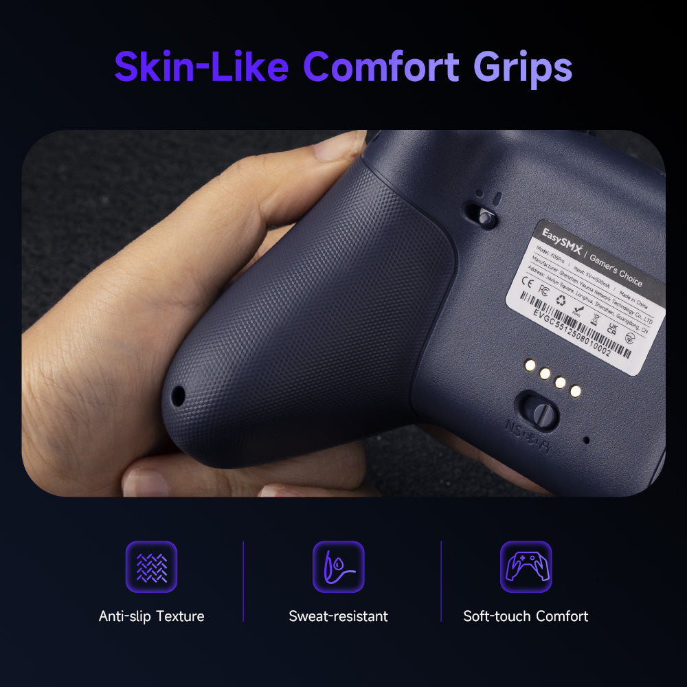 EasySMX® X05Pro Multiplatform Wireless Gaming Controller with Noise-canceling Button - Limited Edition: Aurora Purple(Pre-order)