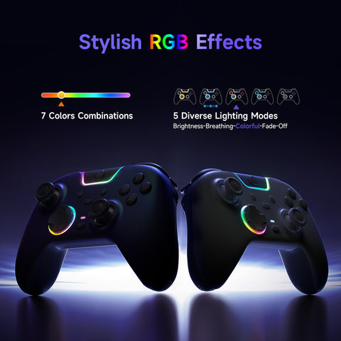 EasySMX® X05Pro Multiplatform Wireless Gaming Controller with Noise-canceling Button - Limited Edition: Aurora Purple(Pre-order)