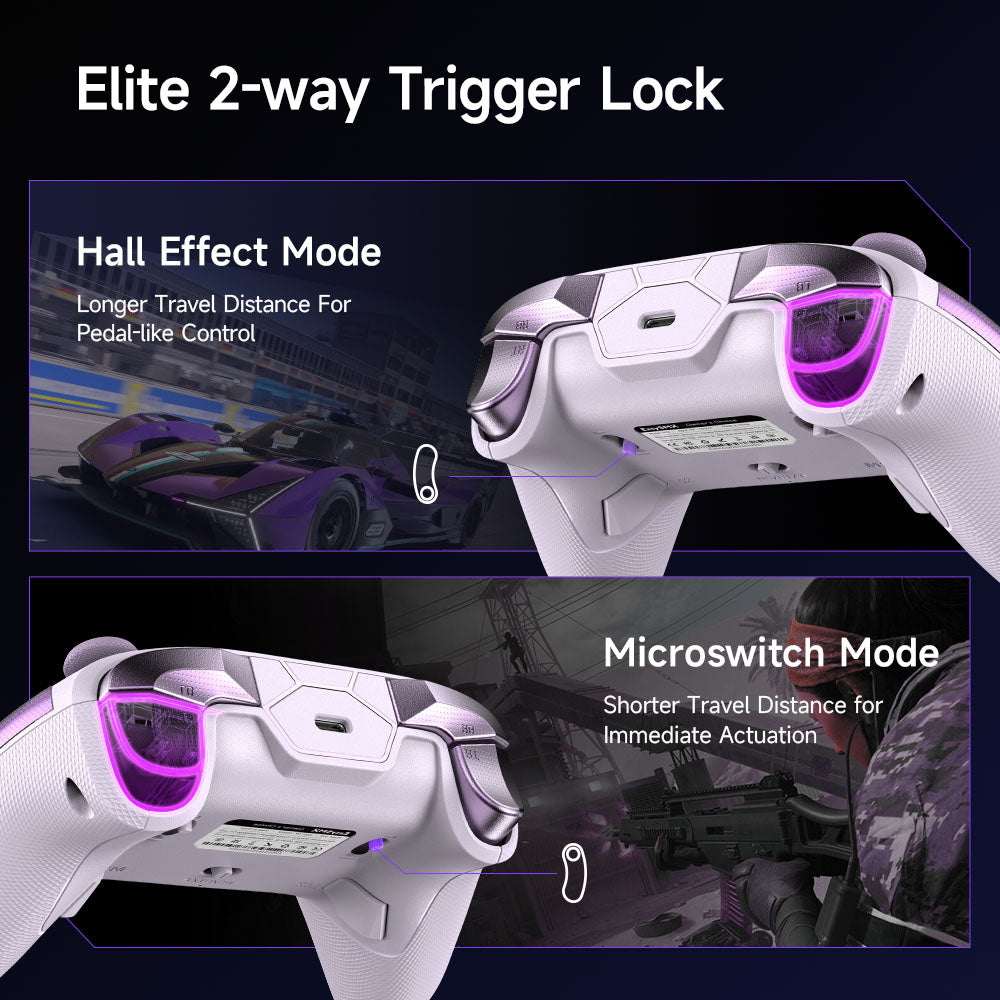 Trigger Lock Mobile Controller EasySMX D10 Gaming Controller – TMR Sticks, Trigger Lock, RGB, Multi ...