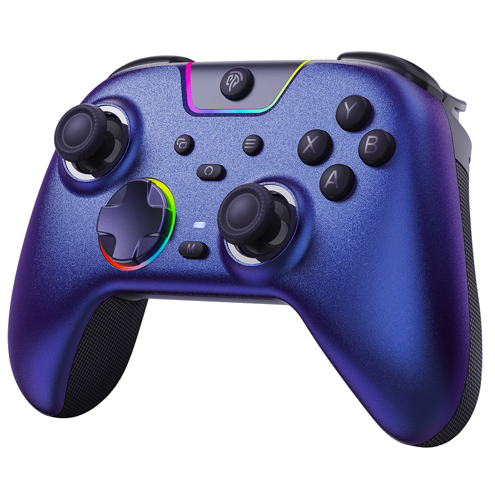 EasySMX® X05Pro Multiplatform Wireless Gaming Controller with Noise-canceling Button - Limited Edition: Aurora Purple(Pre-order)