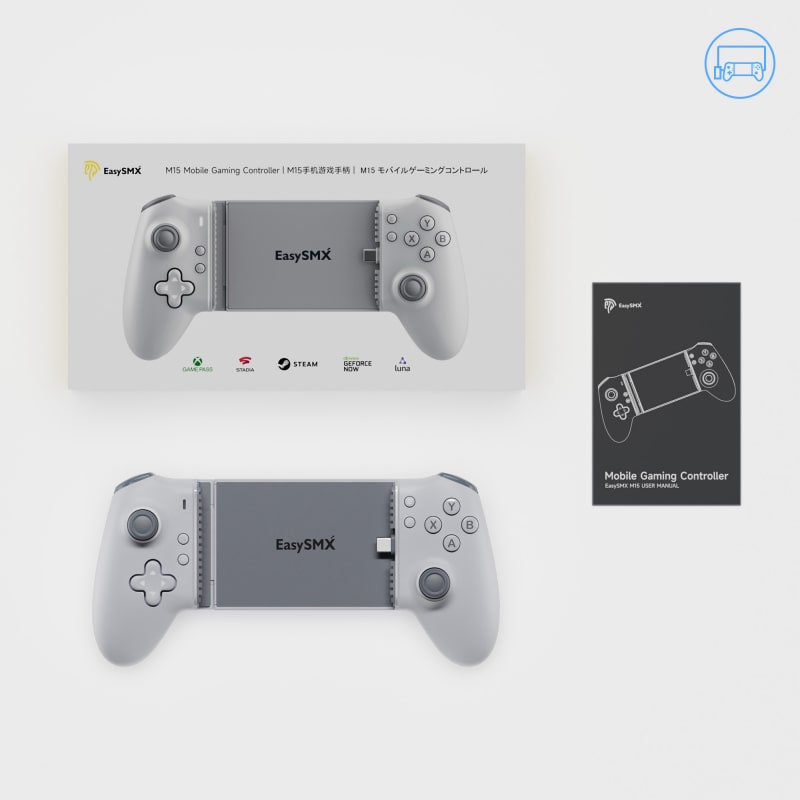 Manette Mobile EasySMX M10 Pour Android & IPhone 15 - Joysticks Hall, USB-C, Compatible XCloud Stadia