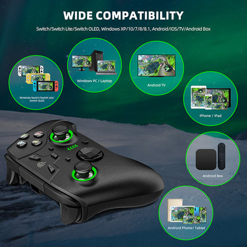 EasySMX Bayard 2076 Programmable Multi-platform Wireless Game Controller