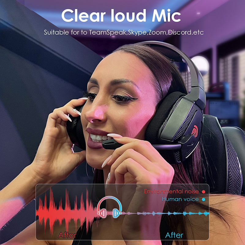 EasySMX Grani C07W 2.4GHz and Bluetooth RGB Wireless Gaming Headset