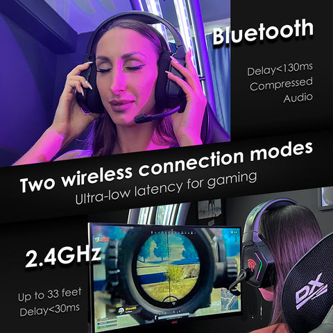EasySMX Grani C07W 2.4GHz and Bluetooth RGB Wireless Gaming Headset