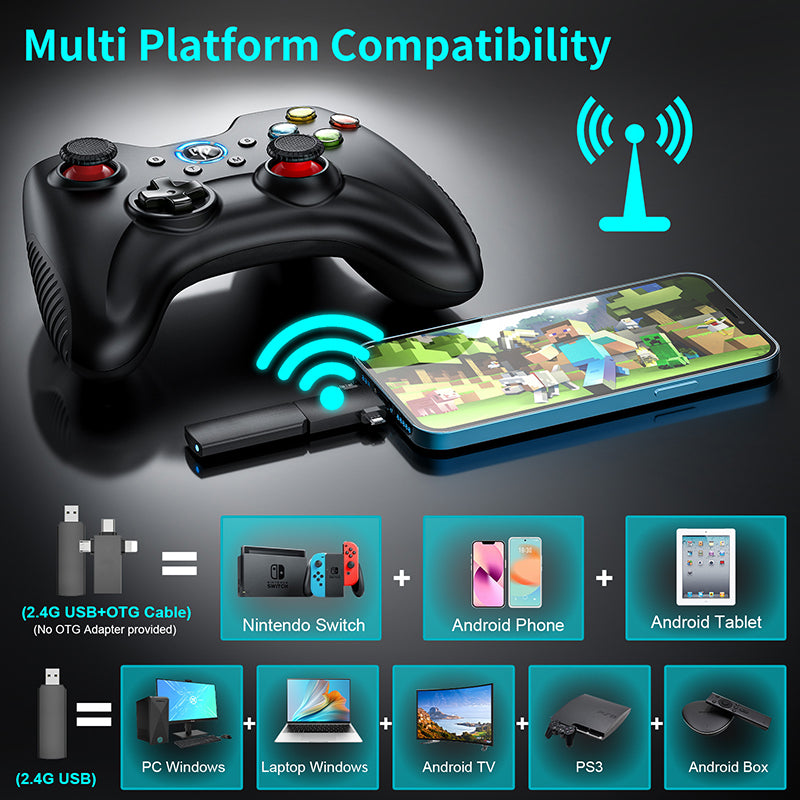 EasySMX KC-8236 Multi-platform 2.4G Wireless Game Controller