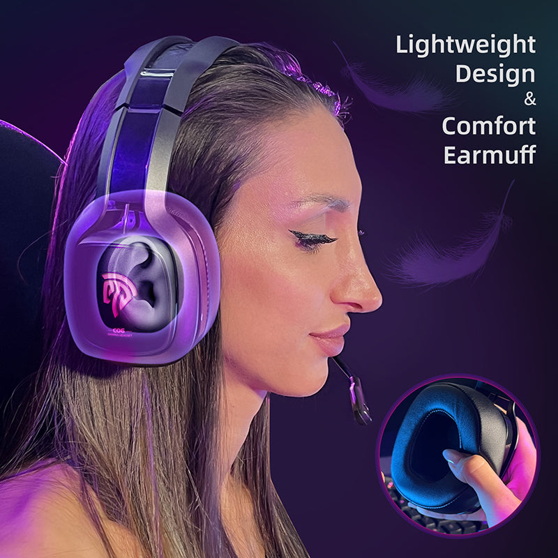 Casque violet 2.4G 2.4G 7.1 Casque d'oreille de Algeria