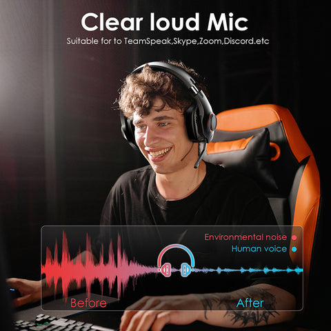 EasySMX Sleipnir V02W 2.4G Wireless Gaming Headset for PC PS5 PS4